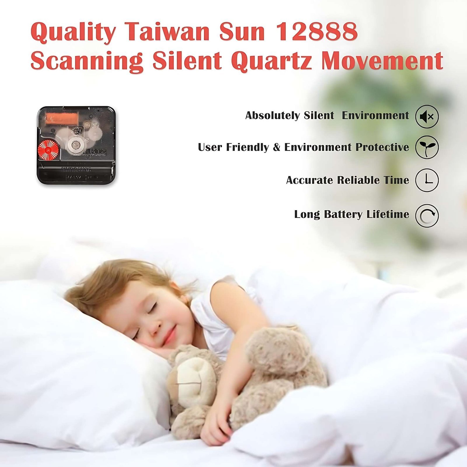 Wooden Silent Non-Ticking Wall Clock for Home Stylish Latest Designer Wall Clock for Home Living Room Bedroom Office Hall - Image 2